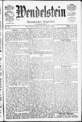 Wendelstein Freitag 16. Januar 1903