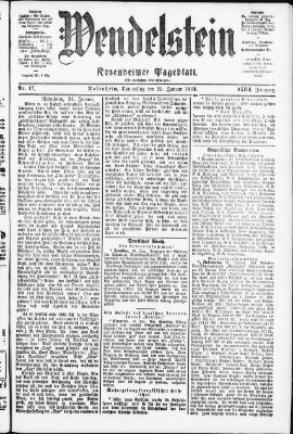 Wendelstein Donnerstag 22. Januar 1903