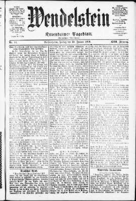 Wendelstein Freitag 23. Januar 1903