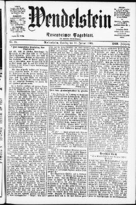 Wendelstein Samstag 31. Januar 1903