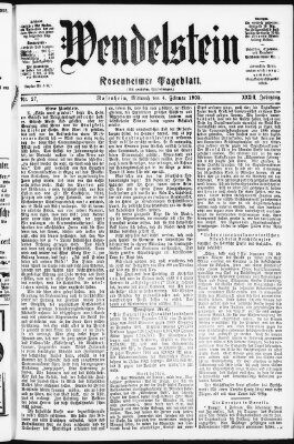 Wendelstein Mittwoch 4. Februar 1903