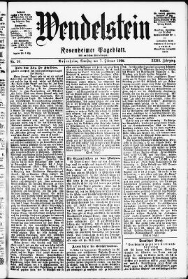 Wendelstein Samstag 7. Februar 1903