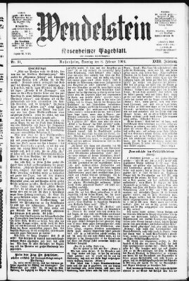 Wendelstein Sonntag 8. Februar 1903