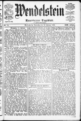 Wendelstein Donnerstag 12. Februar 1903