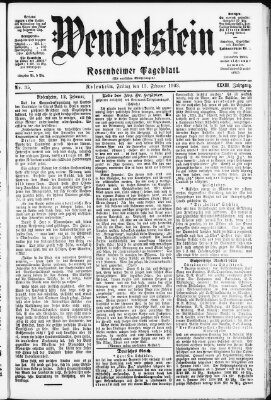 Wendelstein Freitag 13. Februar 1903