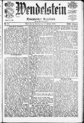 Wendelstein Sonntag 15. Februar 1903