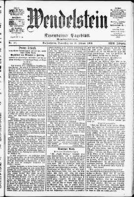 Wendelstein Donnerstag 19. Februar 1903