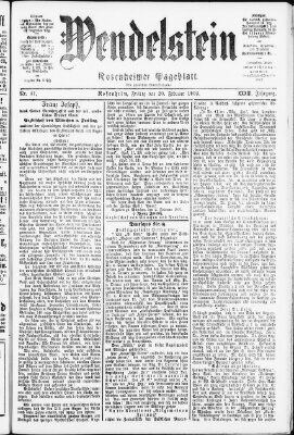 Wendelstein Freitag 20. Februar 1903