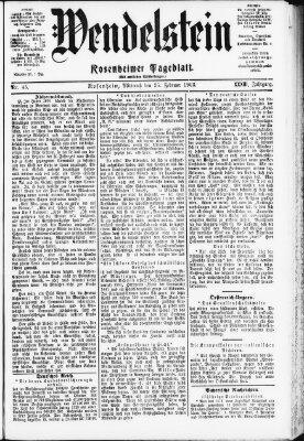 Wendelstein Mittwoch 25. Februar 1903