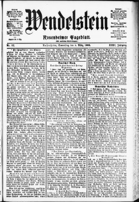 Wendelstein Donnerstag 5. März 1903