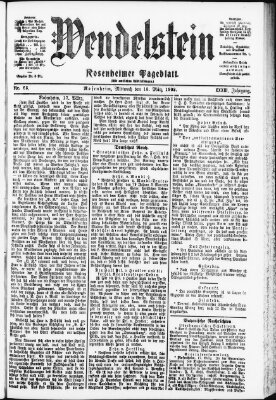 Wendelstein Mittwoch 18. März 1903