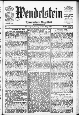 Wendelstein Sonntag 22. März 1903