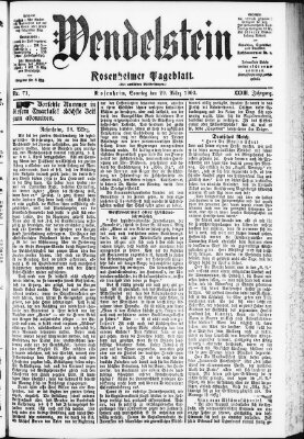 Wendelstein Sonntag 29. März 1903