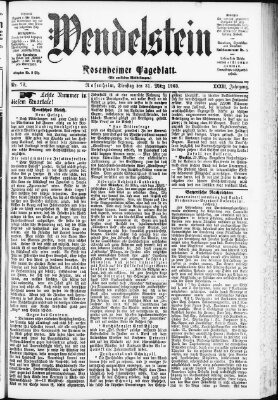 Wendelstein Dienstag 31. März 1903