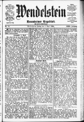 Wendelstein Freitag 3. April 1903