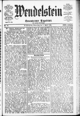 Wendelstein Donnerstag 9. April 1903