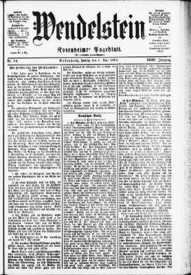 Wendelstein Freitag 1. Mai 1903