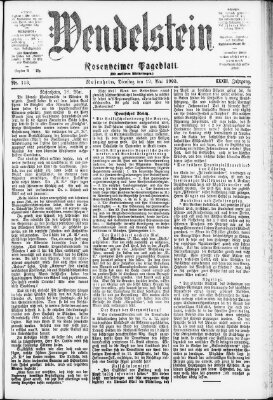 Wendelstein Dienstag 19. Mai 1903