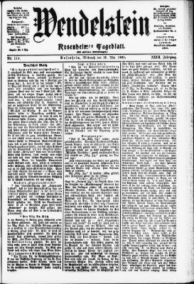 Wendelstein Mittwoch 20. Mai 1903