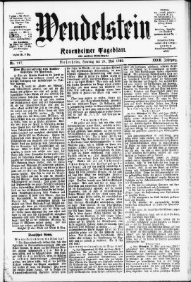 Wendelstein Sonntag 24. Mai 1903