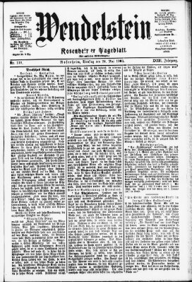 Wendelstein Dienstag 26. Mai 1903