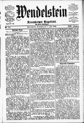 Wendelstein Donnerstag 4. Juni 1903