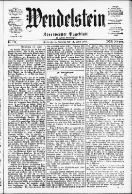 Wendelstein Sonntag 14. Juni 1903