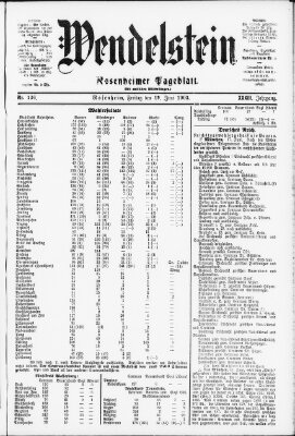 Wendelstein Freitag 19. Juni 1903