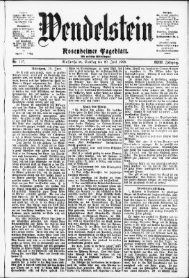 Wendelstein Samstag 20. Juni 1903