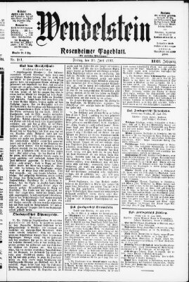 Wendelstein Freitag 26. Juni 1903