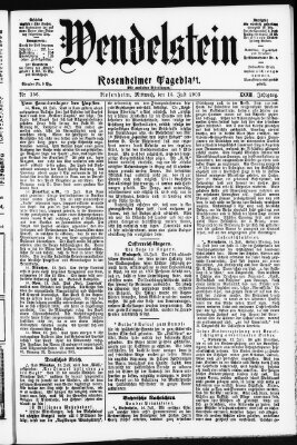 Wendelstein Mittwoch 15. Juli 1903