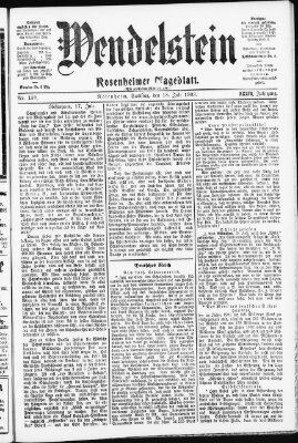 Wendelstein Samstag 18. Juli 1903