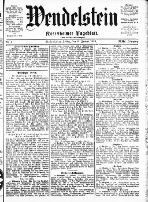 Wendelstein Freitag 8. Januar 1904