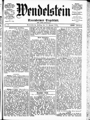 Wendelstein Freitag 15. Januar 1904