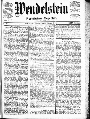 Wendelstein Mittwoch 20. Januar 1904