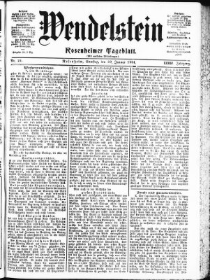 Wendelstein Samstag 30. Januar 1904