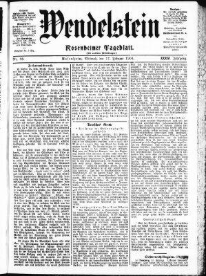 Wendelstein Mittwoch 17. Februar 1904