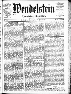 Wendelstein Samstag 20. Februar 1904