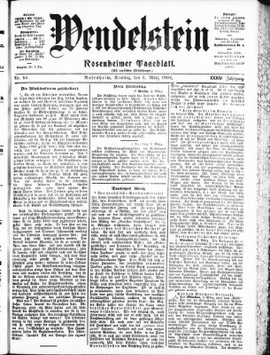 Wendelstein Sonntag 6. März 1904