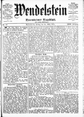 Wendelstein Freitag 25. März 1904