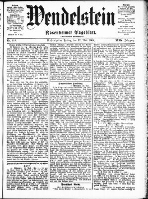 Wendelstein Freitag 27. Mai 1904