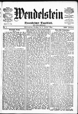 Wendelstein Dienstag 3. Januar 1905