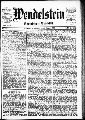 Wendelstein Samstag 21. Januar 1905