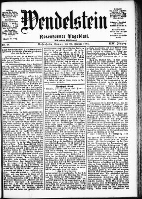 Wendelstein Sonntag 29. Januar 1905