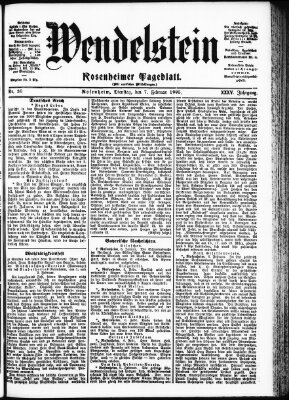 Wendelstein Dienstag 7. Februar 1905