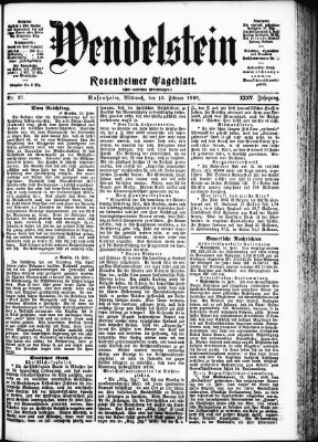 Wendelstein Mittwoch 15. Februar 1905