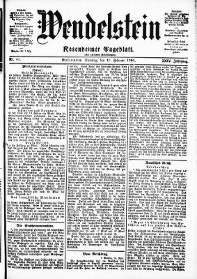 Wendelstein Sonntag 19. Februar 1905