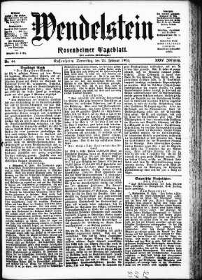 Wendelstein Donnerstag 23. Februar 1905