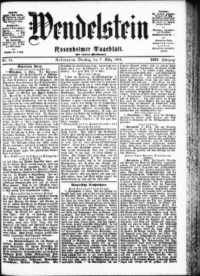 Wendelstein Dienstag 7. März 1905