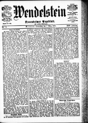 Wendelstein Donnerstag 9. März 1905